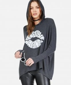 Lauren Moshi Long Sleeve Wilma Happiness Lip