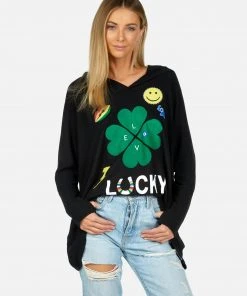 Lauren Moshi Long Sleeve Wilma Lucky Clover