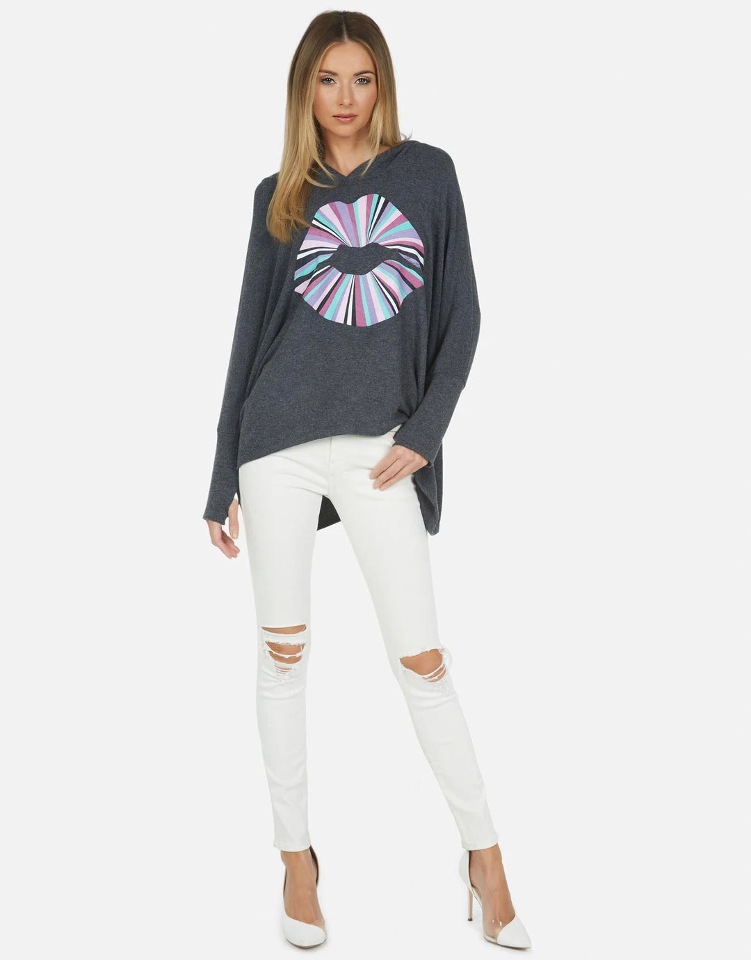 Lauren Moshi Long Sleeve Wilma Rainbow Ray Lip 4 Lauren Moshi Long Sleeve Wilma Rainbow Ray Lip