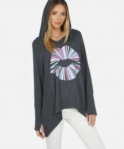 Lauren Moshi Long Sleeve Wilma Rainbow Ray Lip
