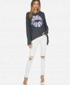 Lauren Moshi Long Sleeve Wilma Rainbow Ray Lip 9 Lauren Moshi Long Sleeve Wilma Rainbow Ray Lip