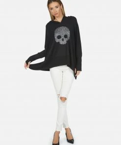 Lauren Moshi Long Sleeve Wilma Nailhead Skull