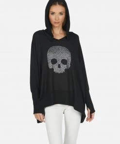 Lauren Moshi Long Sleeve Wilma Nailhead Skull