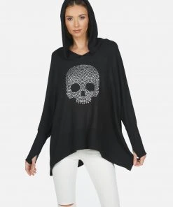 Lauren Moshi Long Sleeve Wilma Nailhead Skull