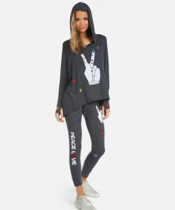 Lauren Moshi Outerwear Wilma Peace Hand Elements