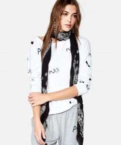 Lauren Moshi Brenna Allover Paris Long Sleeve