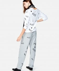 Lauren Moshi Brenna Allover Paris Long Sleeve