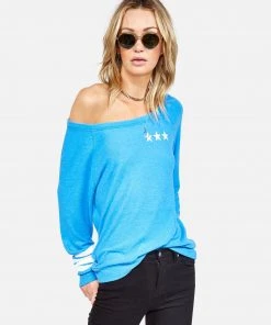 Lauren Moshi Brenna 3 Stripe Star Long Sleeve