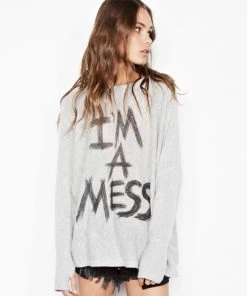 Lauren Moshi Tops Hollis I'm A Mess