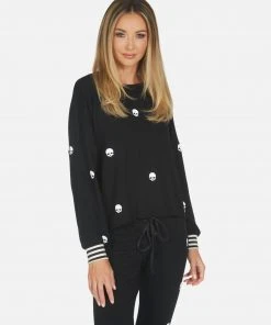 Lauren Moshi Long Sleeve Kiara Mini Skulls