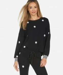 Lauren Moshi Long Sleeve Kiara Mini Skulls