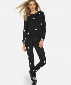 Lauren Moshi Long Sleeve Kiara Mini Skulls