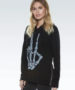 Lauren Moshi Corbin Skeleton Peace Long Sleeve