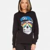 Lauren Moshi Corbin Rainbow Peace Skull NEW