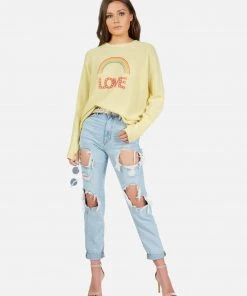 Lauren Moshi Ladona Rainbow Love Long Sleeve 10 Lauren Moshi Ladona Rainbow Love Long Sleeve