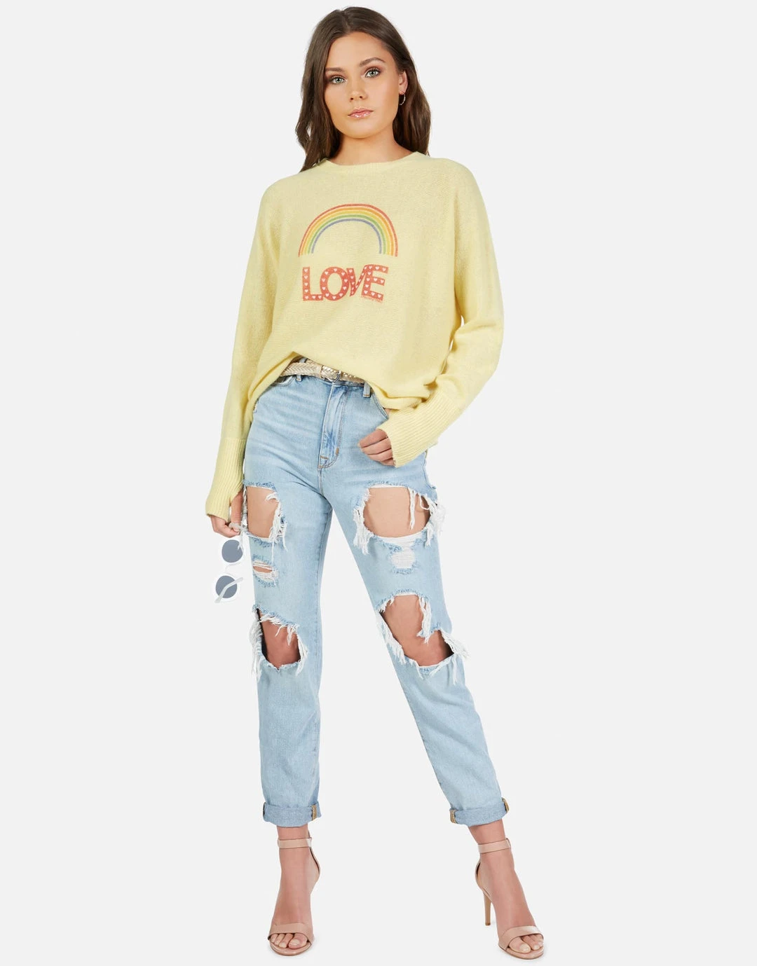 Lauren Moshi Ladona Rainbow Love Long Sleeve 4 Lauren Moshi Ladona Rainbow Love Long Sleeve