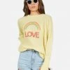 Lauren Moshi Ladona Rainbow Love Long Sleeve