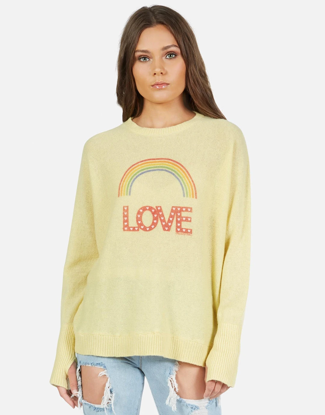 Lauren Moshi Ladona Rainbow Love Long Sleeve 5 Lauren Moshi Ladona Rainbow Love Long Sleeve