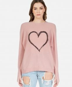 Lauren Moshi Long Sleeve Ladona Spray Heart 10 Lauren Moshi Long Sleeve Ladona Spray Heart
