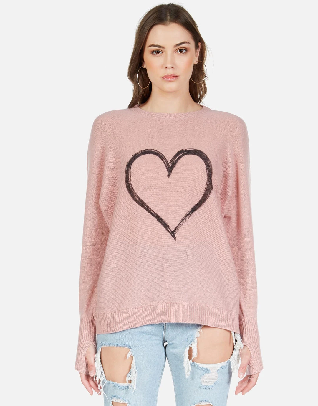 Lauren Moshi Long Sleeve Ladona Spray Heart 5 Lauren Moshi Long Sleeve Ladona Spray Heart