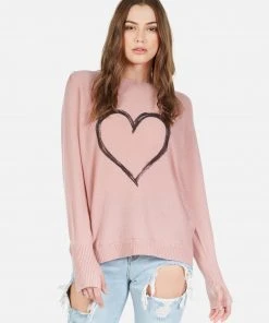 Lauren Moshi Long Sleeve Ladona Spray Heart