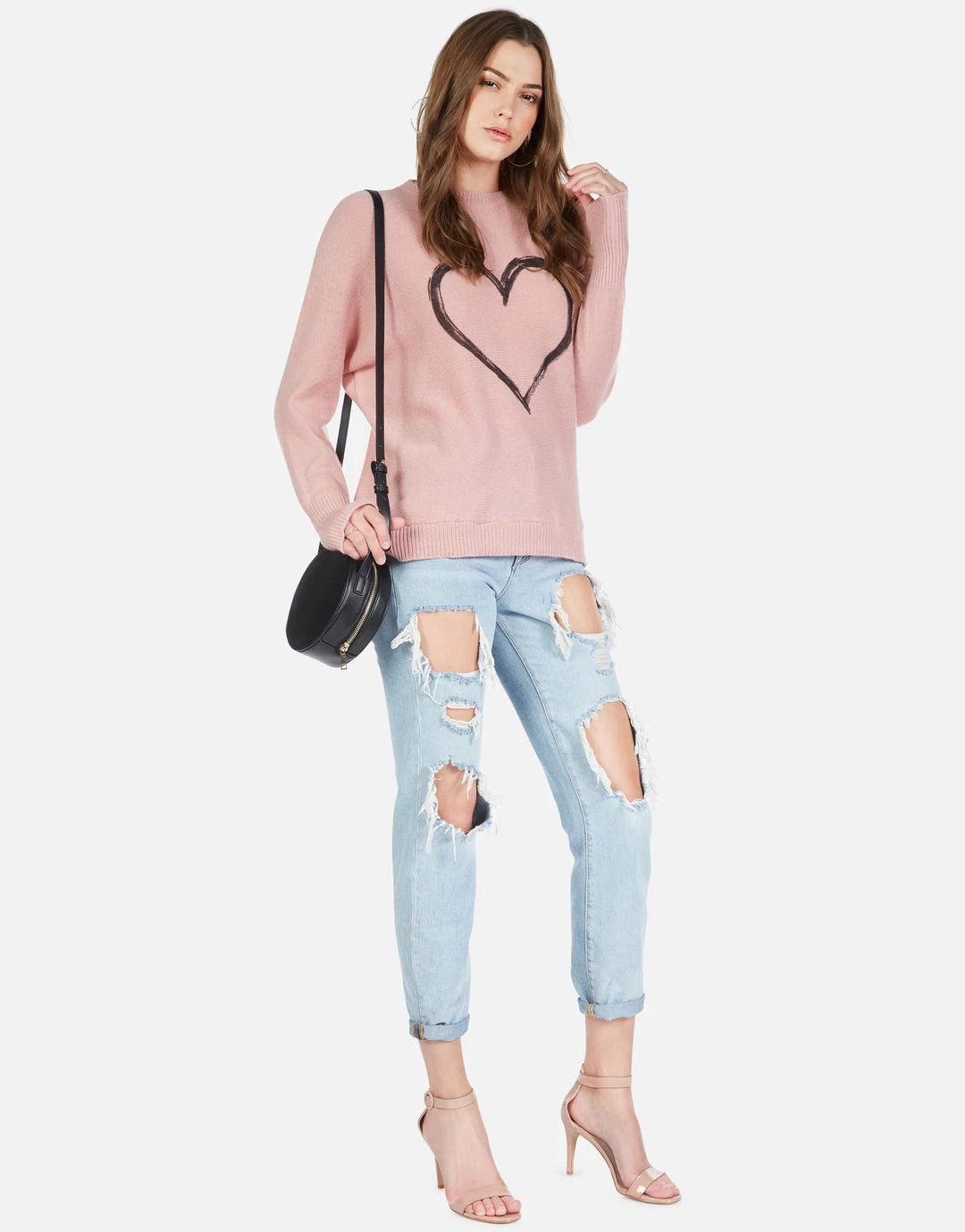 Lauren Moshi Long Sleeve Ladona Spray Heart 3 Lauren Moshi Long Sleeve Ladona Spray Heart