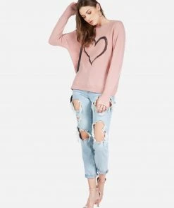Lauren Moshi Long Sleeve Ladona Spray Heart