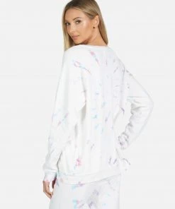 Lauren Moshi Long Sleeve Noleta Spray Hummingbird