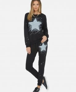 Lauren Moshi Long Sleeve Noleta Sparkle Star