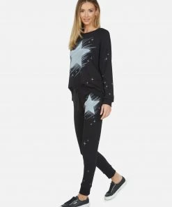 Lauren Moshi Long Sleeve Noleta Sparkle Star