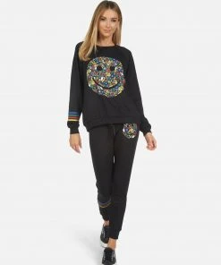 Lauren Moshi Long Sleeve Noleta Lucky Happy Face