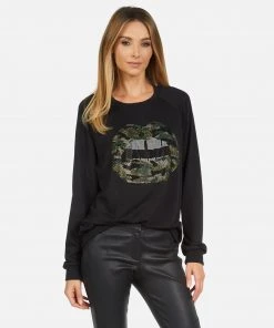Lauren Moshi Noleta Camo Lip Long Sleeve