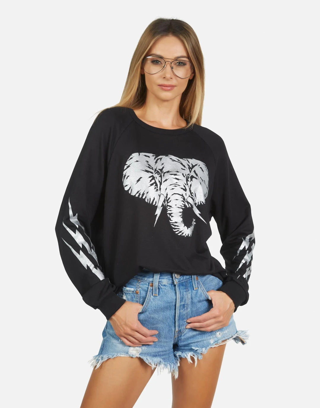 Lauren Moshi Long Sleeve Noleta Electric Elephant 1 Lauren Moshi Long Sleeve Noleta Electric Elephant