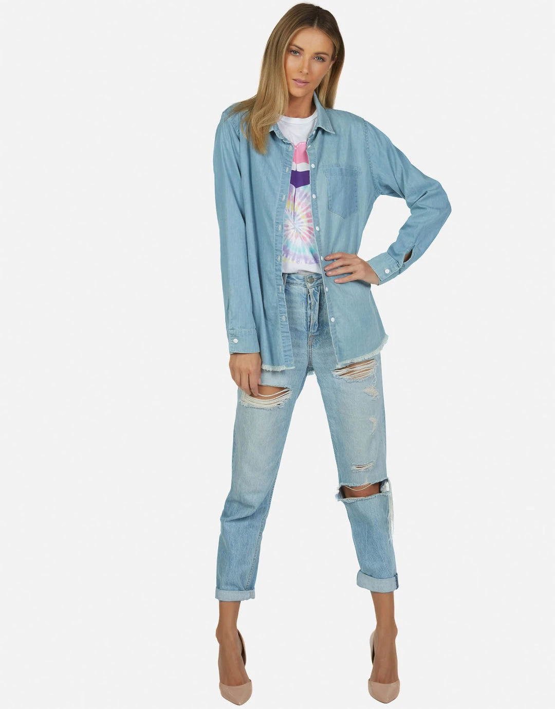 Lauren Moshi Sloane Tie Dye Tongue LAST CALL 3 Lauren Moshi Sloane Tie Dye Tongue LAST CALL