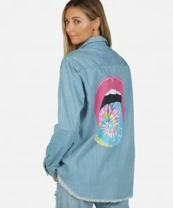 Lauren Moshi Sloane Tie Dye Tongue LAST CALL 12 Lauren Moshi Sloane Tie Dye Tongue LAST CALL