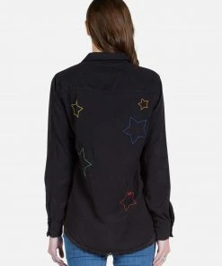 Lauren Moshi LAST CALL Sloane Color Star Embroidery