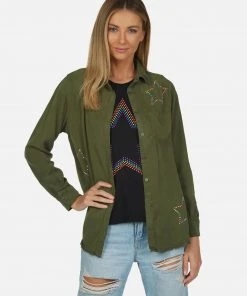 Lauren Moshi Sloane Neon Stud Star