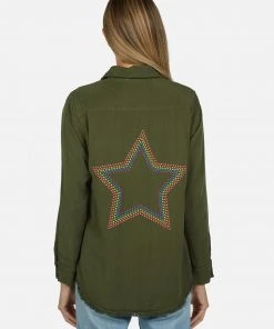 Lauren Moshi Sloane Neon Stud Star