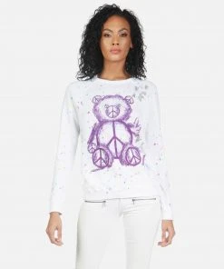 Lauren Moshi Long Sleeve Darby Peace Teddy