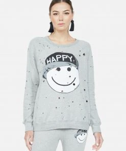 Lauren Moshi Darby Happy Hat Face Long Sleeve