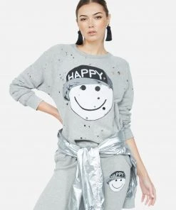 Lauren Moshi Darby Happy Hat Face Long Sleeve
