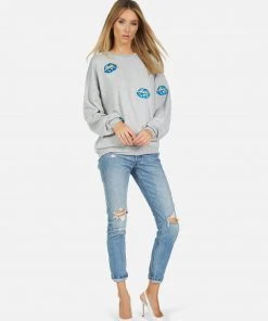 Lauren Moshi Babbs World Peace Lips Long Sleeve