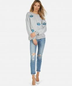 Lauren Moshi Babbs World Peace Lips Long Sleeve