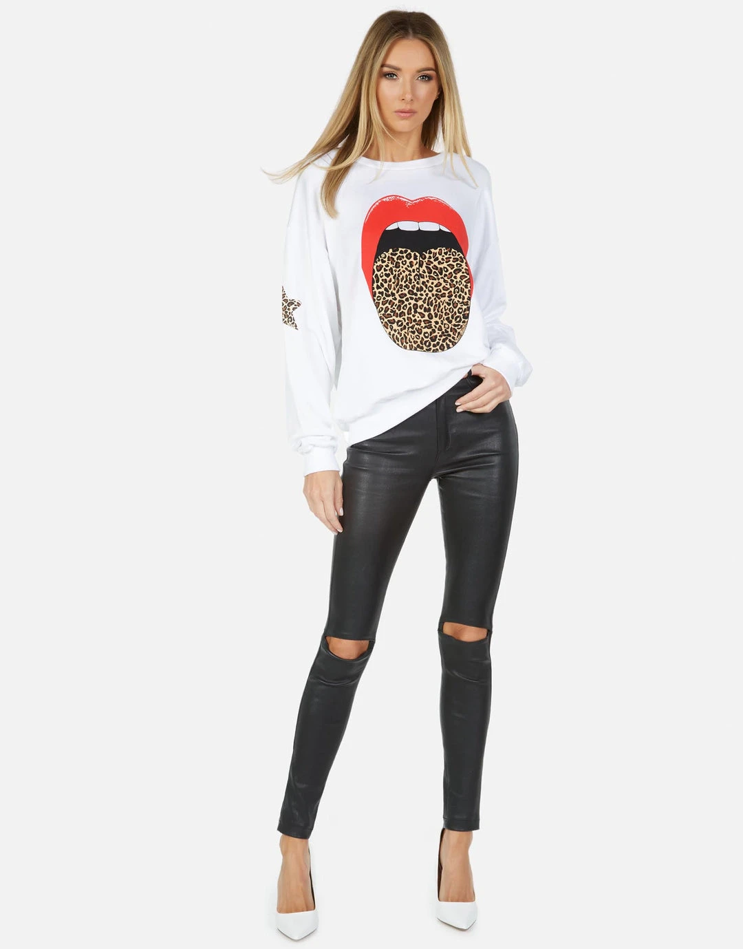 Lauren Moshi Babbs X Leopard Tongue Long Sleeve 4 Lauren Moshi Babbs X Leopard Tongue Long Sleeve