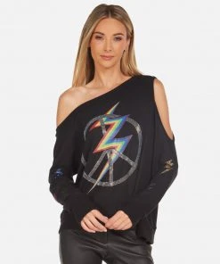 Lauren Moshi Trinidy Crystal Lightning Peace NEW