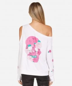 Lauren Moshi NEW Trinidy Pink Rose Skull