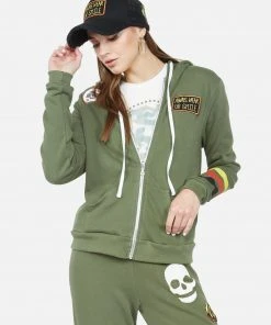 Lauren Moshi Lennox Stud Skull Long Sleeve