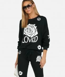 Lauren Moshi Sierra Loved Rose Elements Long Sleeve