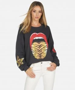 Lauren Moshi Sierra Tiger Tongue Long Sleeve