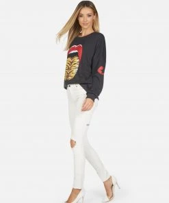 Lauren Moshi Sierra Tiger Tongue Long Sleeve